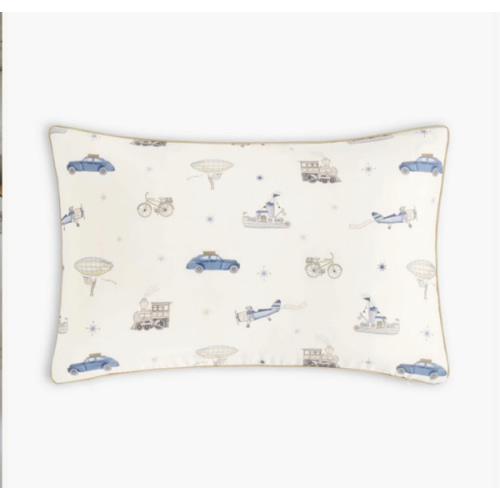 Transit Treasures Toddler Pillow - Blue