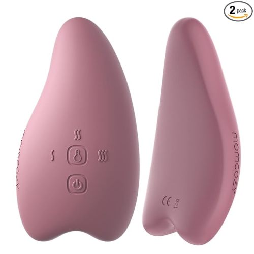 Momcozy Double Lactation Massager Warming for Breastfeeding, Pumping, Heat & Vibration for Improve Milk Flow, Breastfeeding Essentials for Clogged Ducts, Engorgement