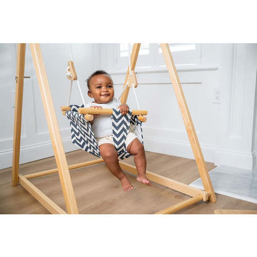 Spruce | Foldable Baby and Toddler Swing Set with Stand