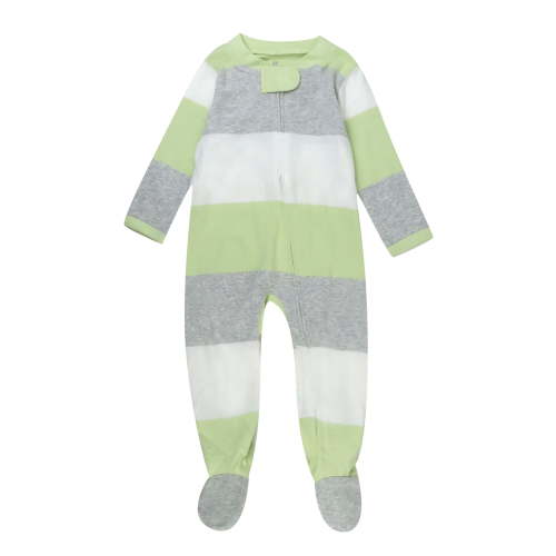 Honest Baby Clothing Organic Cotton Boy or Girl Long Sleeve Sleep N Play, Newborn to 9 Months