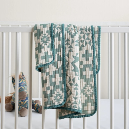 BLUE RIDGE ORGANIC COTTON BABY BLANKET