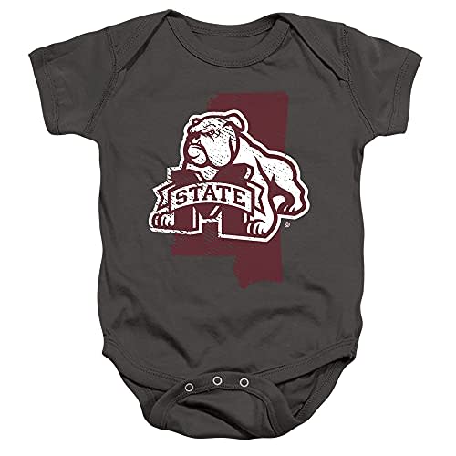Mississippi State University Official State Shape Unisex Infant Snap Suit for Baby