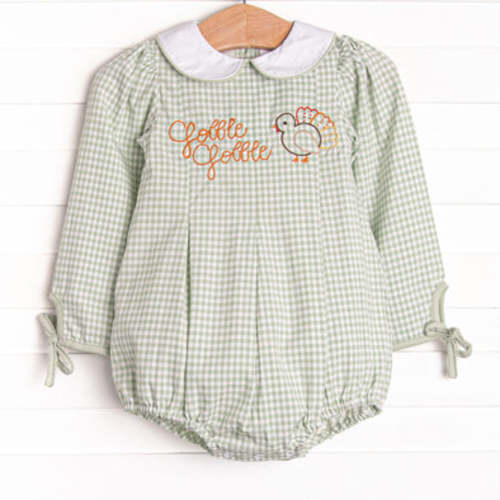 Turkey Talk Embroidered Bubble, Green – Stitchy Fish