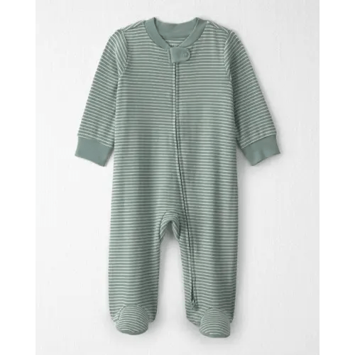 Baby Organic Cotton Ribbed Sleep & Play Pajamas in Stripes - Little Planet | Carter's