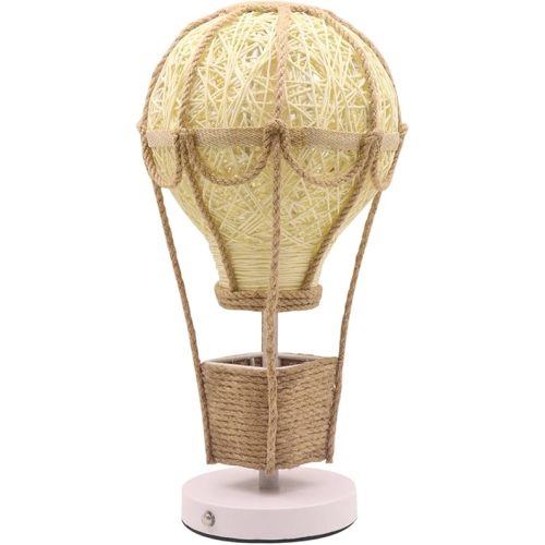 Hot Air Balloon Lamp Handwoven Night Light with Natural Warm Glow Nursery Lamp for Kids Room Unique Boho Home & Heartwarming