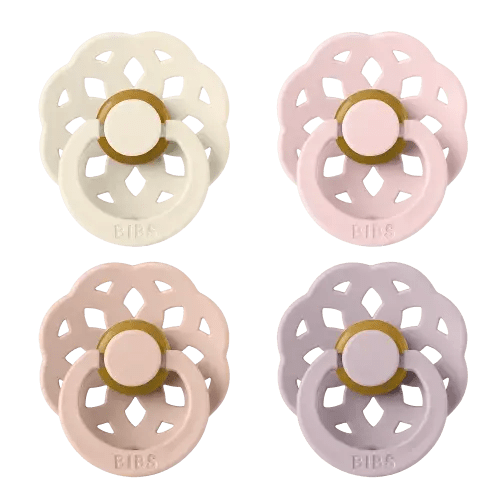 BIBS Boheme Pacifiers 4-Pack (Newborn) Ivory/Blush/Blossom/Dusky Lilac