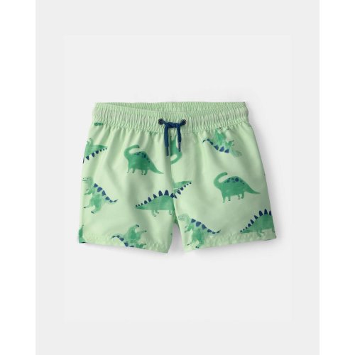 Toddler Boy Dinosaur Swim Trunks - Green | Carter's