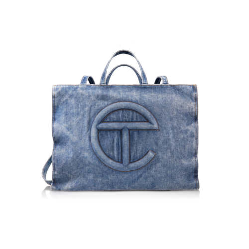 Large Denim Shopper - Blue
