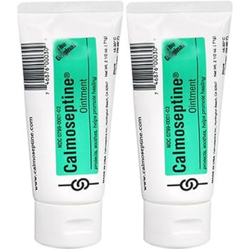 Calmoseptine Calmoseptine Diaper Rash Ointment Tube, 2.5 oz (Pack of 2)