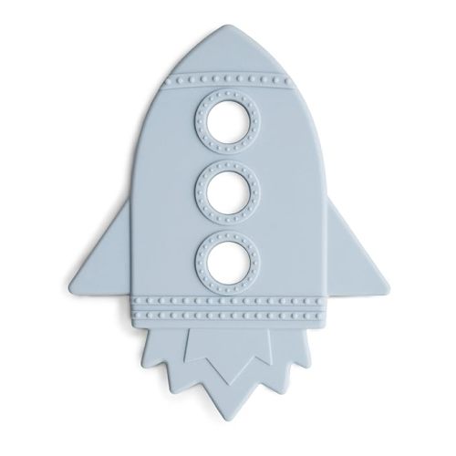 mushie Silicone Baby Teether Toy | Rocket (Cloud)