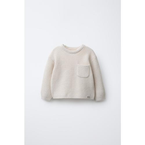 PURL KNIT POCKET JUMPER - Ice | ZARA United States