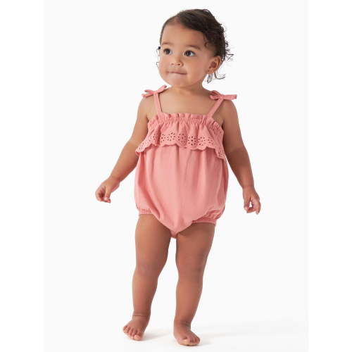 Modern Moments by Gerber Baby Girl Bubble Romper, Sizes 0 Month -12 Months
