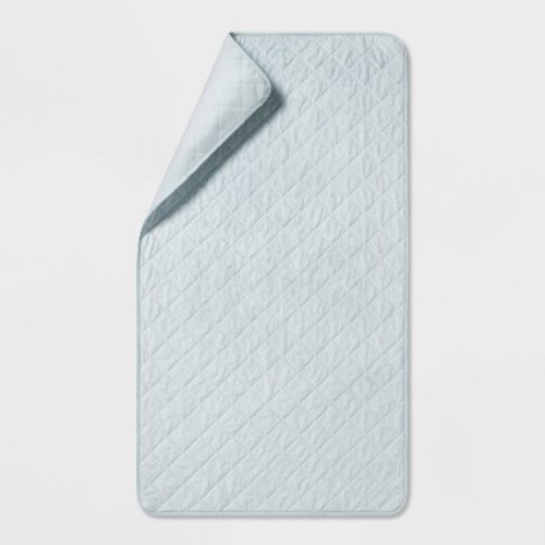 Waterproof Sleep Anywhere Kids' Pad Gray - Pillowfort™: Twin Size Mattress Pad, Velvet, OEKO-TEX Certified