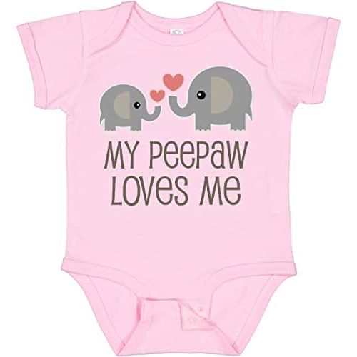 inktastic My Peepaw Loves Me Grandchild Baby Bodysuit