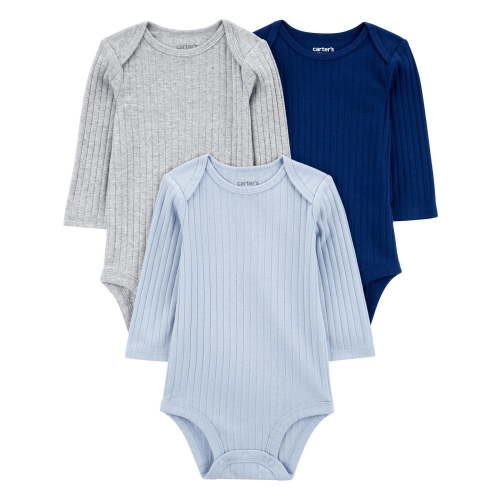 Carter's Child of Mine IB 3pk Bodysuits - Blue, 0-24M - Walmart.ca