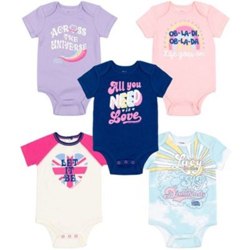 Lyrics By Lennon And Mccartney Newborn Baby Girls Cuddly Short Sleeve Bodysuit Blue / Purple / Pink 3-6 Months