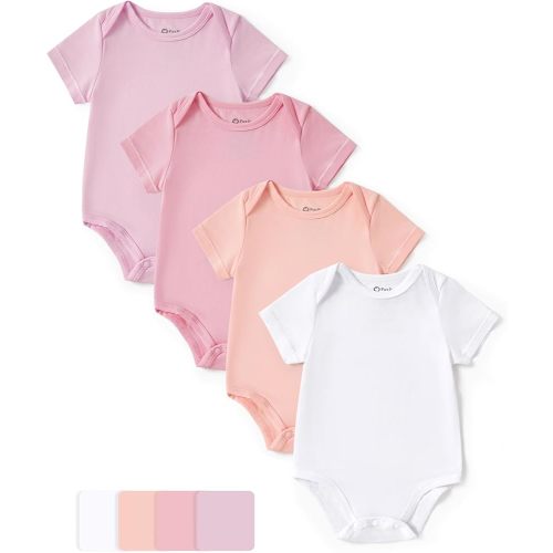 PATPAT Modal Baby Bodysuits Morandi Short Sleeve Newborn Infant