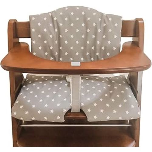 Highchair Cushion for Hauck Alpha Plus Wooden highchair - Easy to fit - Fully Wipe Clean highchair pad