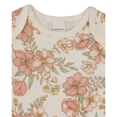 Cream Baby Short Sleeve Cotton Interlock Bodysuit | Best&Less™ Online