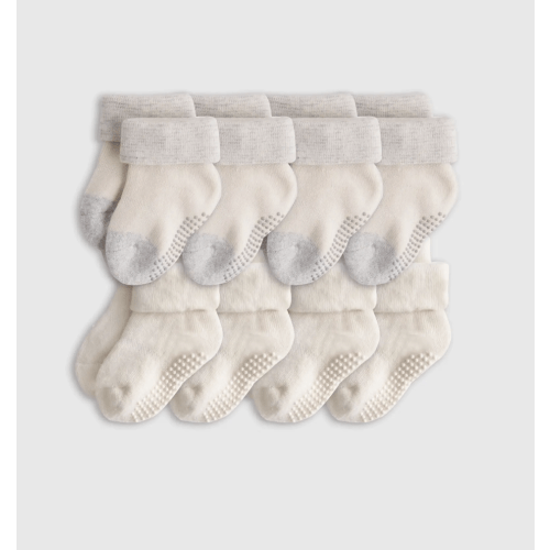 Organic Cotton Gripper Socks 8-Pack