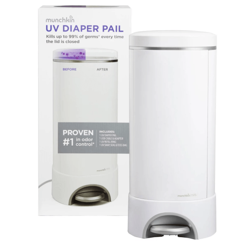 Munchkin UV Diaper Pail - White