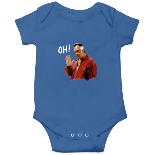PAULIE _ SALE The Sopranos presents Cleaver - Onesies Kids's Short Sleeve Onesie 12M Royal sold by Ylinshetler | SKU 1624033097 | Printerval