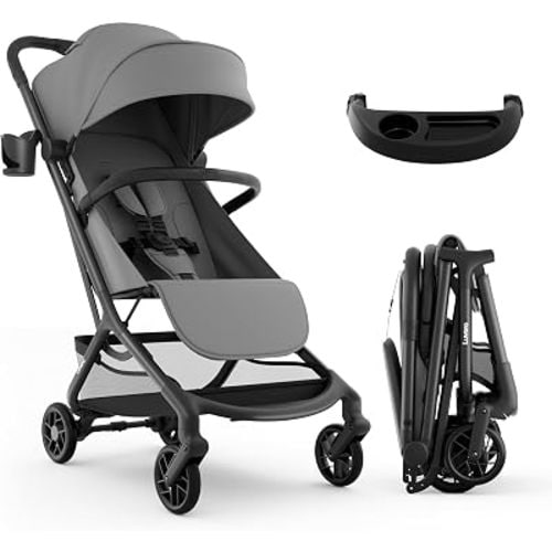 Neo Lightweight Travel Stroller with Snack Tray, Airplane-Friendly