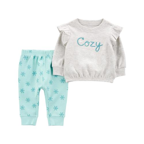 Carter's Child of Mine Baby Girl Outfit Set, 2-Piece, Sizes 0/3-24 Months