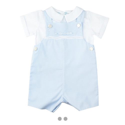 Baby Boy Blue and White Outfit | Newborn Blue Outfit | Feltman Brothers