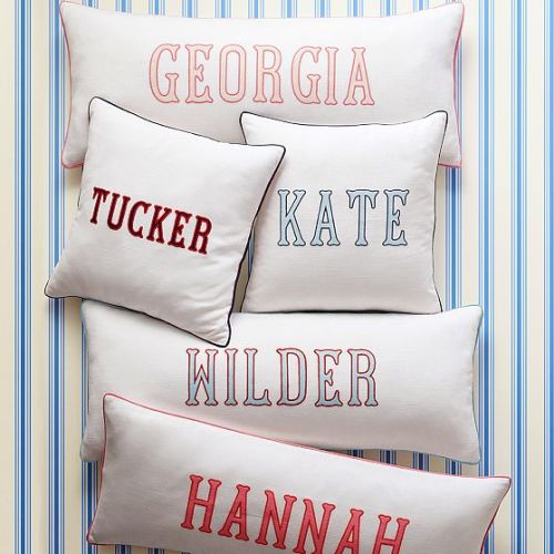 Bespoke Embroidered Pillow | Mark and Graham