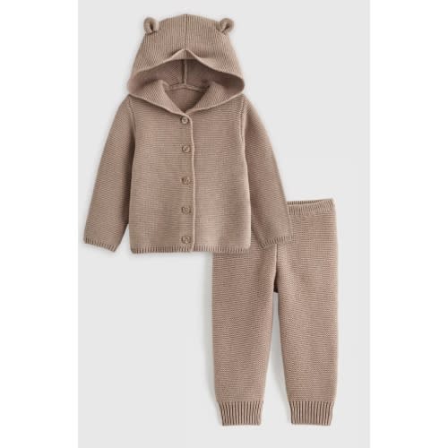 100% Organic Cotton Sweater Set  - Baby Girl