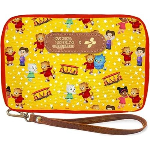 KeepGoing Daniel Tiger’s Travel First Aid Kit for Kids – 130 Pc. for Car, Home, Purse, Diaper Bag & Backpack with Latex-Free Bandages - Mini First Aid Kit Travel Size TSA-Approved