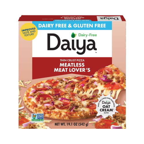 Daiya Dairy Free Gluten Free Meatless Meat Lover's Pizza, Vegan, 19.1 oz (Frozen)