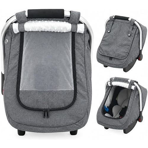 Waterproof Car Seat Cover Baby Boy with Dual-Layer Window