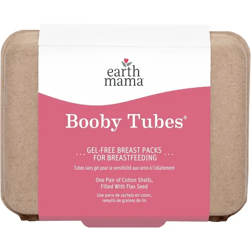 Earth Mama Booby Tubes | Hot and Cold Nursing Packs for Breastfeeding, 1 Set
