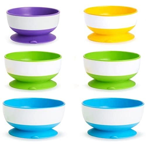 Munchkin Stay Put Suction Bowl, 6 Pack