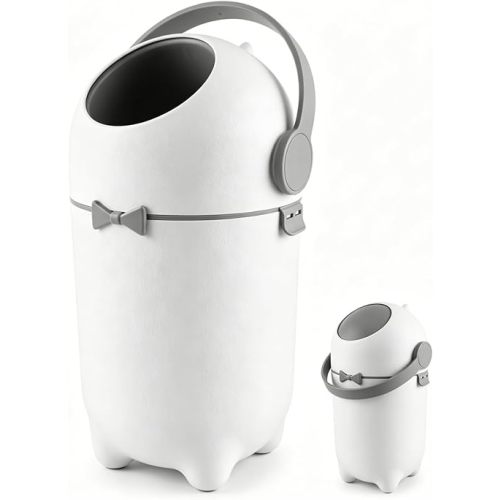 Fumweeb Diaper Pail with Airtight Lid, 15L Odor Control Diaper Trash Can, Odor-Locking Diaper Pails for Babies & Pets,Holds 16 Diapers Baby-Safe Nursery Bin for Living Room, Bathroom,Pet Litter Box