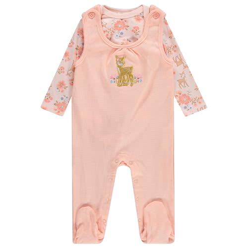 Cudlie Infant 2-Piece Overall & Long-Sleeve Bodysuit Set with Bottom Snaps – Soft, Cozy & Adorable Outfit