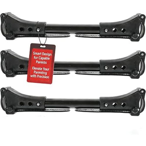 ibasenice 3pcs Stroller Cart Connector for Twins Car Gadgets Universal Pushchair Connector Universal Stroller Accessories Black, 7.9 x 1.8 x 1.6 inches