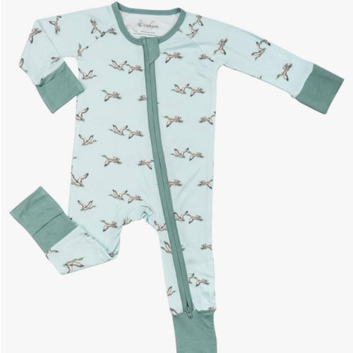 LollyBanks Baby Pajamas, Long Sleeve Baby Romper with 2-Way Zipper, 95% Viscose from Bamboo and 5% Spandex, Infant Sleepers
