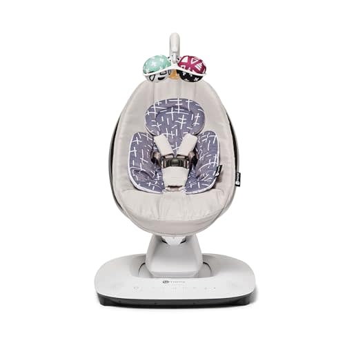 4moms MamaRoo Baby Swing, RockaRoo Infant Insert, 5 Motions, Reversible Plush Fabric, Machine Washable
