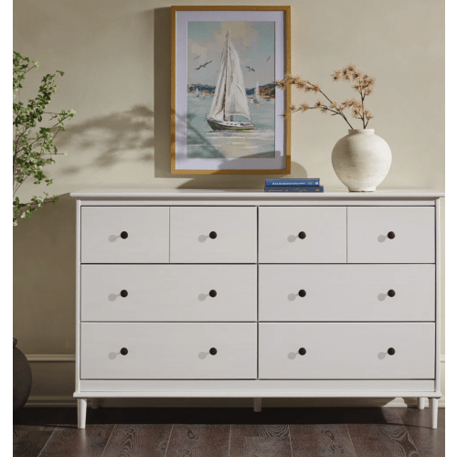 Haney 6 Drawer Solid Wood Double Dresser