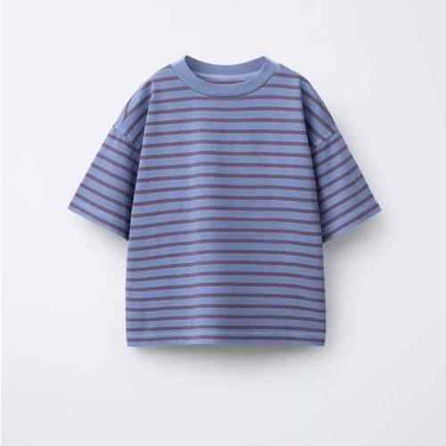 STRIPED T-SHIRT - Light blue | ZARA United States