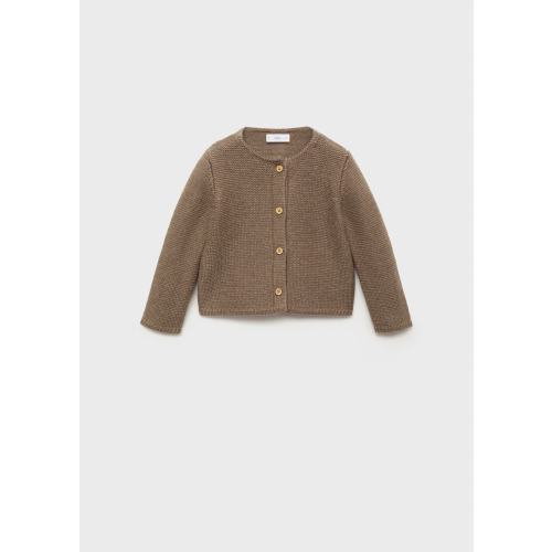 Knitted button cardigan - Kids | MANGO USA 3-6 months