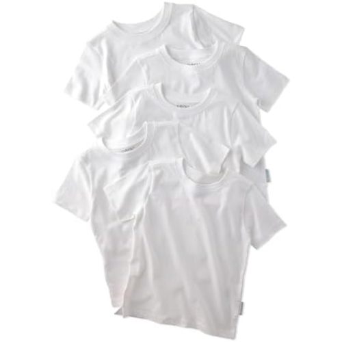 Butterblu Taylor 5-Pack Toddler Short Sleeve T-Shirts 100% Organic Cotton for Toddler Boys and Girls