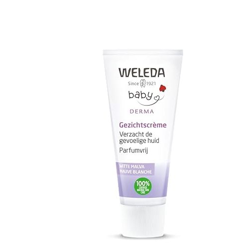 Weleda Baby Sensitive Care Face Cream, 1.7 Fluid Ounce, Plant Rich Moisturizer with White Mallow, Pansy and Sweet Almond Oil