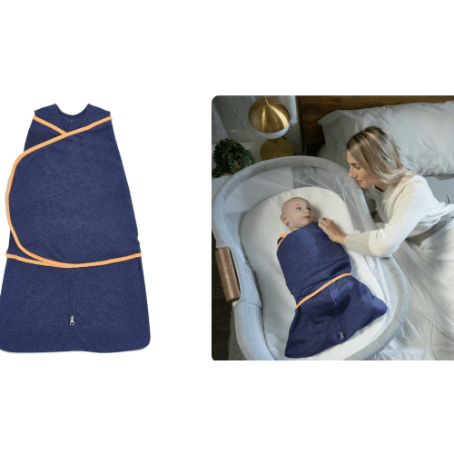Navy Temperature Regulating Baby Swaddle - Newborn | HALO