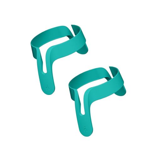 Nanobebe Flexy Bottle Handles, Easy-Grip Ergonomic Handles, Transitional Sippy Cup Handles 2-Pack, Teal