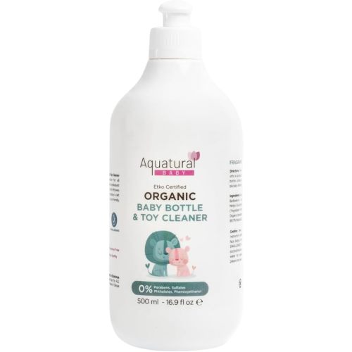 Baby Bottle Soap & Dish Soap, Toy Cleaner, Fragrance Free, Hand Wash%99 Natural Content, Quink Rinse, Unscented, ETKO Certified 16.9 FL Oz