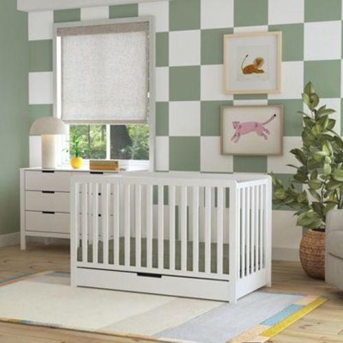 Carter's by daVinci Colby 4-in-1 Convertible Crib with Trundle Drawer - White